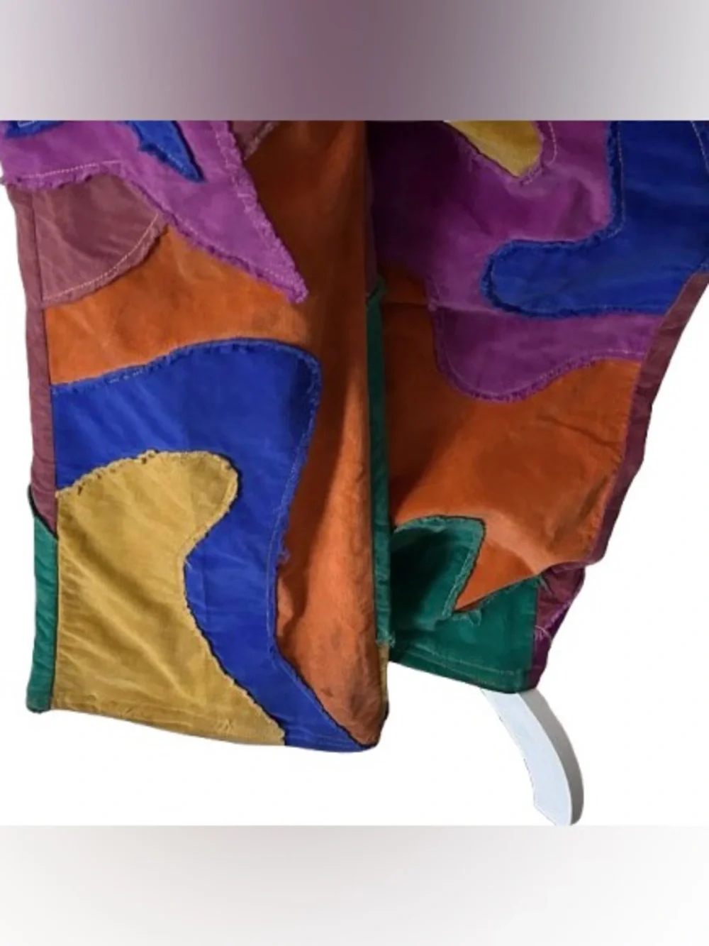 Supernova Rainbow We the Free 27 Small Corduroy Pants Stars Flowers Wide Leg - Picture 6 of 16